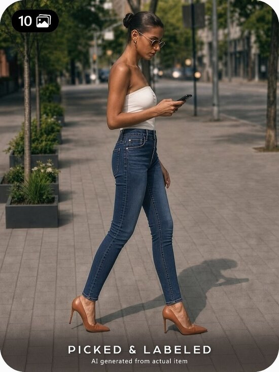 Citizens Of Humanity Denim - Citizens of Humanity Chrissy Uber High Rise Skinny Jeans 29 Orbit 1611D-989